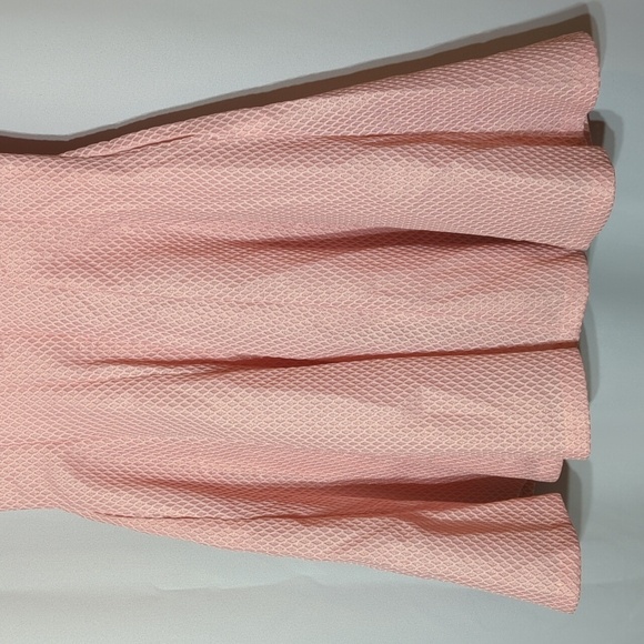 Anthropologie Marc Bouwer Textured Knit Cap Sleeve Notch Neck Zip Back Dress - Picture 10 of 12